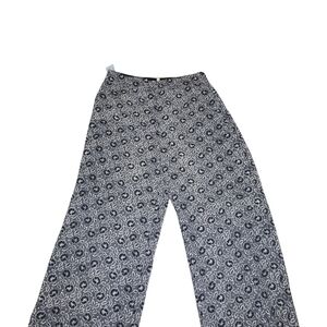 Rebecca Taylor Monochrome Patterned Boot Cut Jeans